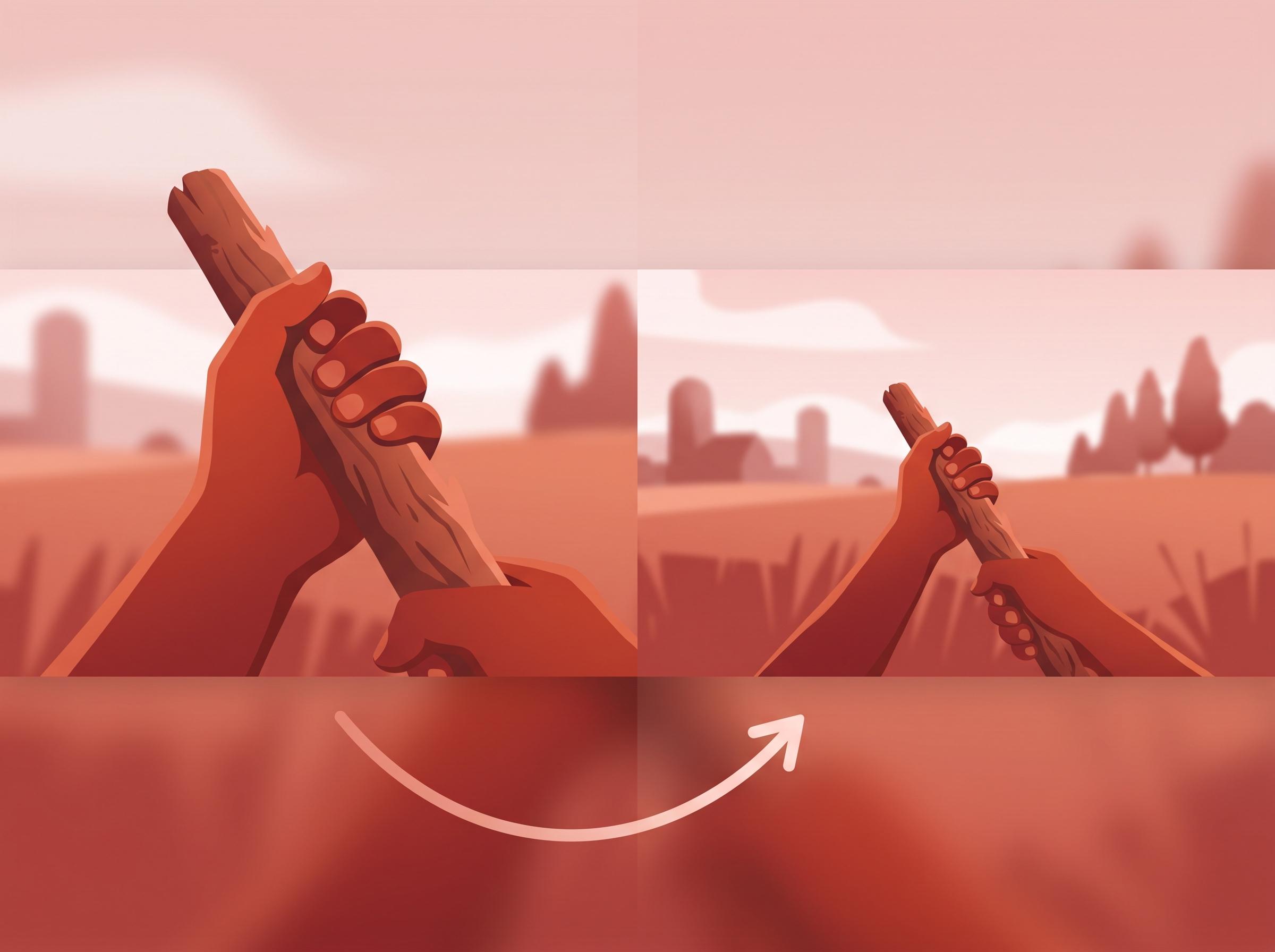 Как отдалить руки в Rust